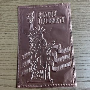 Vintage Copper Postcard Statue of Liberty Engraved on Copper USA Kopper Kard